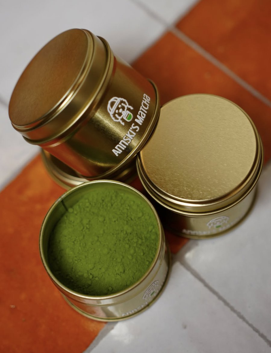 Annski's Matcha ceremonial matcha tins